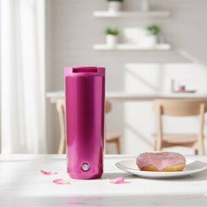 NWT Starbucks Candy Pink Brushed Stainless Steel 12oz Vacuum Insulated Tumbler